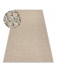 Smėlio spalvos plokščio audimo kilimas Origi