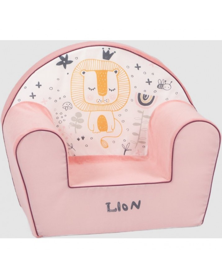 Rožinis foteliukas - Liūt..