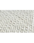 Baltas plokščio audimo kilimas Nano