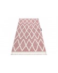 Rožinis marokietiško stiliaus kilimas BERBER