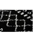 Juodas marokietiško stiliaus kilimas BERBER 