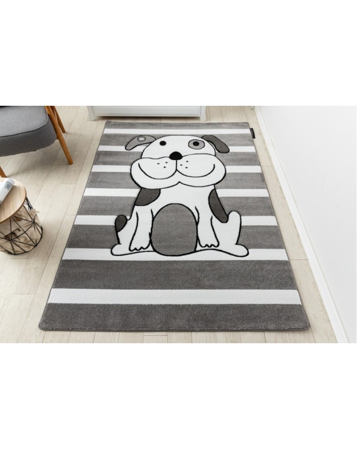 Pilkas kilimas - šuniukas