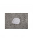 Pilkas skalbiamas kilimas su baltais taškučiaisKilimai