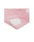 Rožinis skalbiamas kilimas TaškiukaiVaikiški kilimai