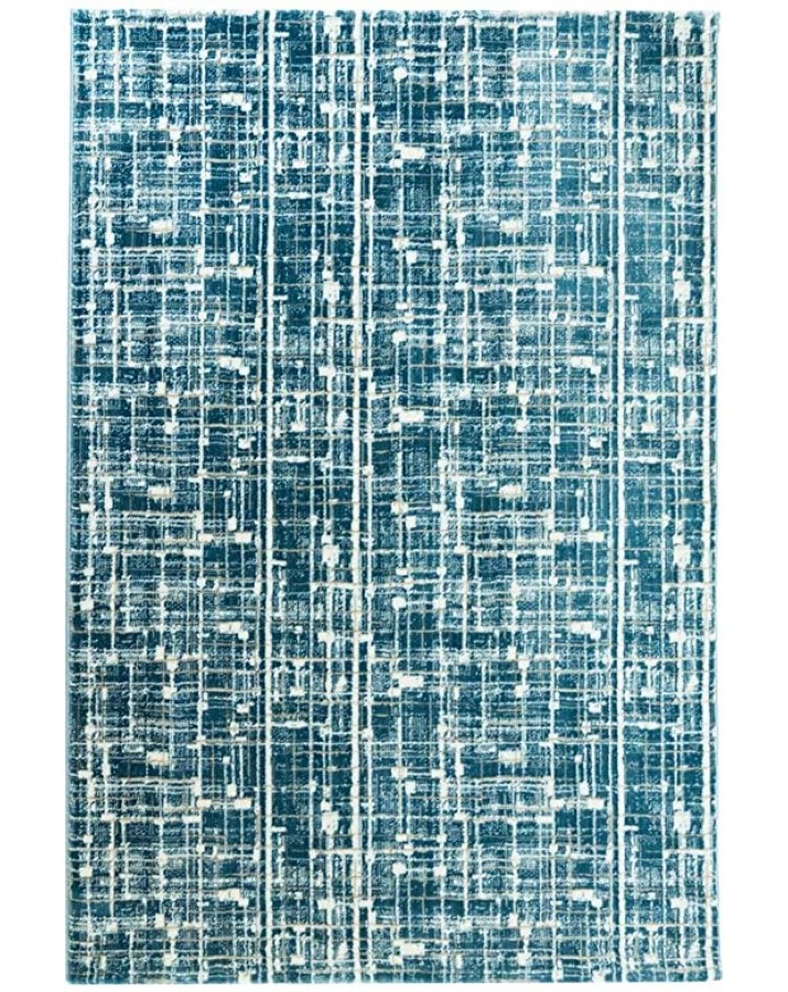 Modernus mėlynas kilimas
