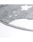 Pilkas vaikiškas kilimas "Mėnulyje"Vaikiški kilimai