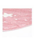 Rožinis vaikiškas kilimas "Mėnulyje"Vaikiški kilimai