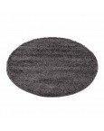 Švelnus tamsiai pilkas kilimas Shaggy Uni 200x200 cm